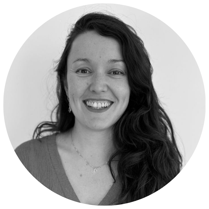 Black and white circular profile picture of a woman with long hair. Eli James - Head of Operations at Moggie Cat Tracker